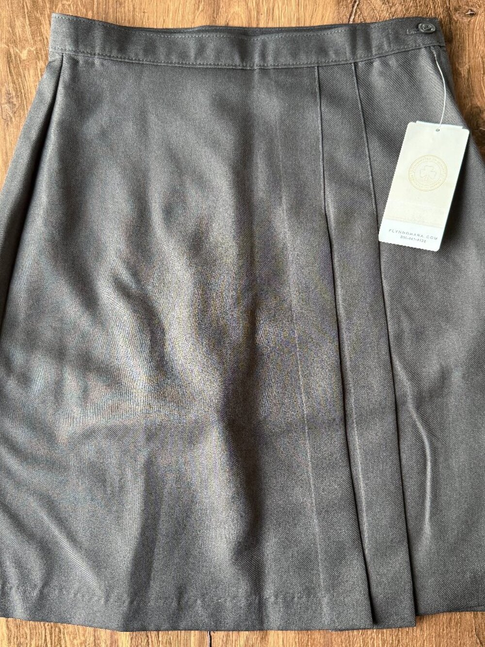 NWT Flynn O’Hara Girls Charcoal Uniform Skort 05JR Pleated